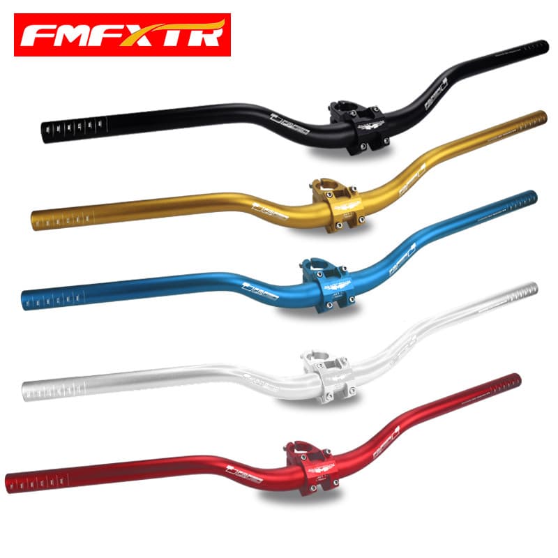 Guiador de bicicleta Horizontal Mountain Bike estendido guiador andorinha Riser torneira guiador conjunto acessórios ape