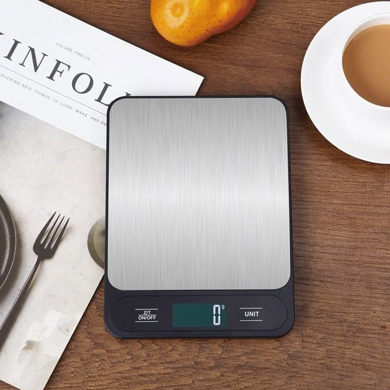 Balança Digital de Cozinha Inox – Precisão Profissional e Visor Digital Fácil de Ler