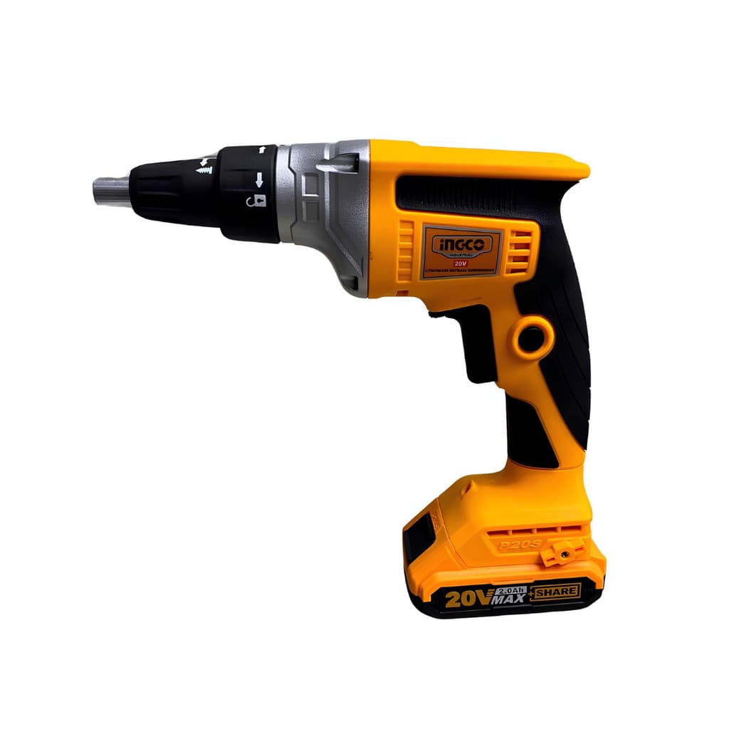 PARAFUSADEIRA DRYWALL INGCO 1/4" À BATERIA ÍON-LÍTIO 20V CDWLI204200-9