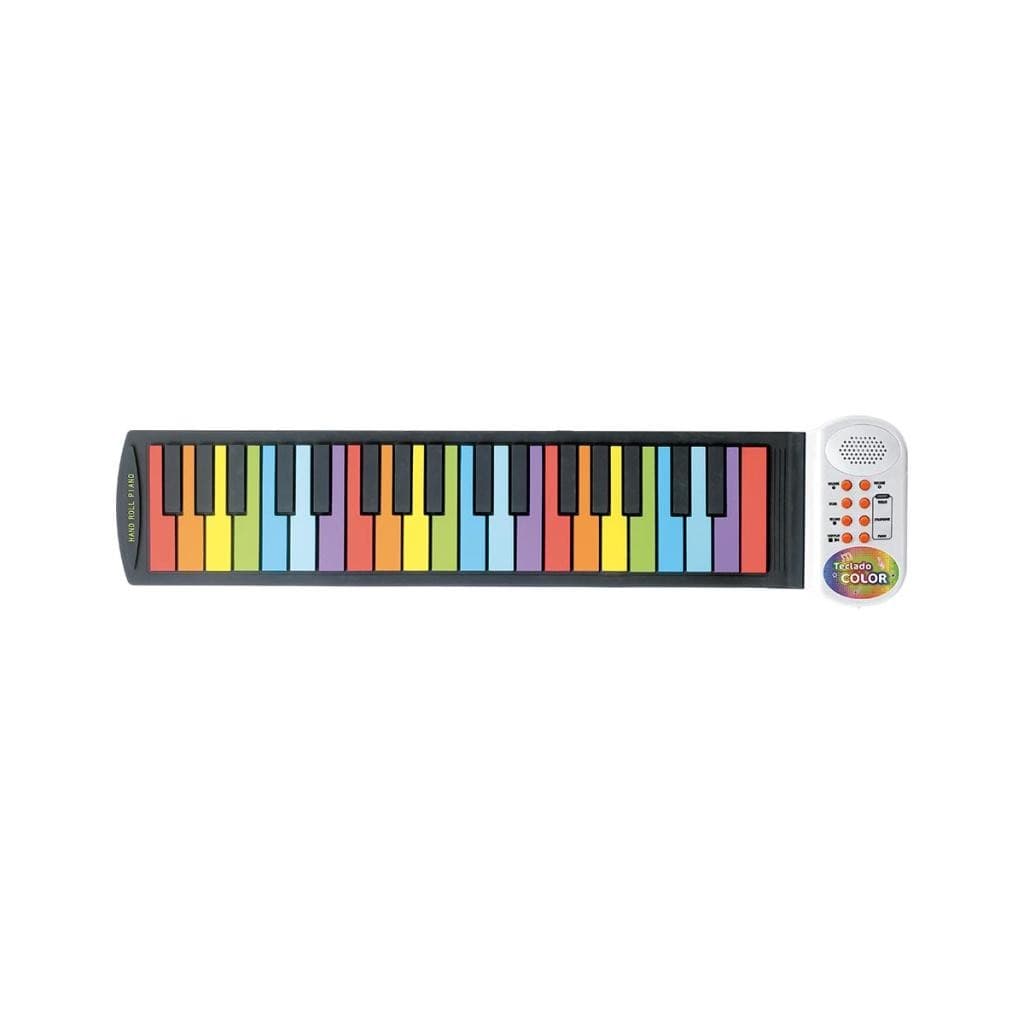 Teclado Musical Flexível 37 Teclas Dobrável Colorido Brinquedo Infantil Criança Menino Menina Educativo