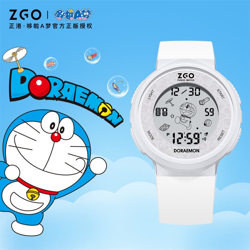 ZGOx ZGOx Doraemon Relógio Infantil Masculino Feminino Estudante Esportes Relógio Eletrônico À Prova D 'Água Presente de