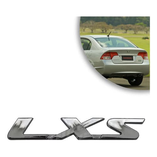 EMBLEMA LXS HONDA CIVIC 07/11 CROMADO
