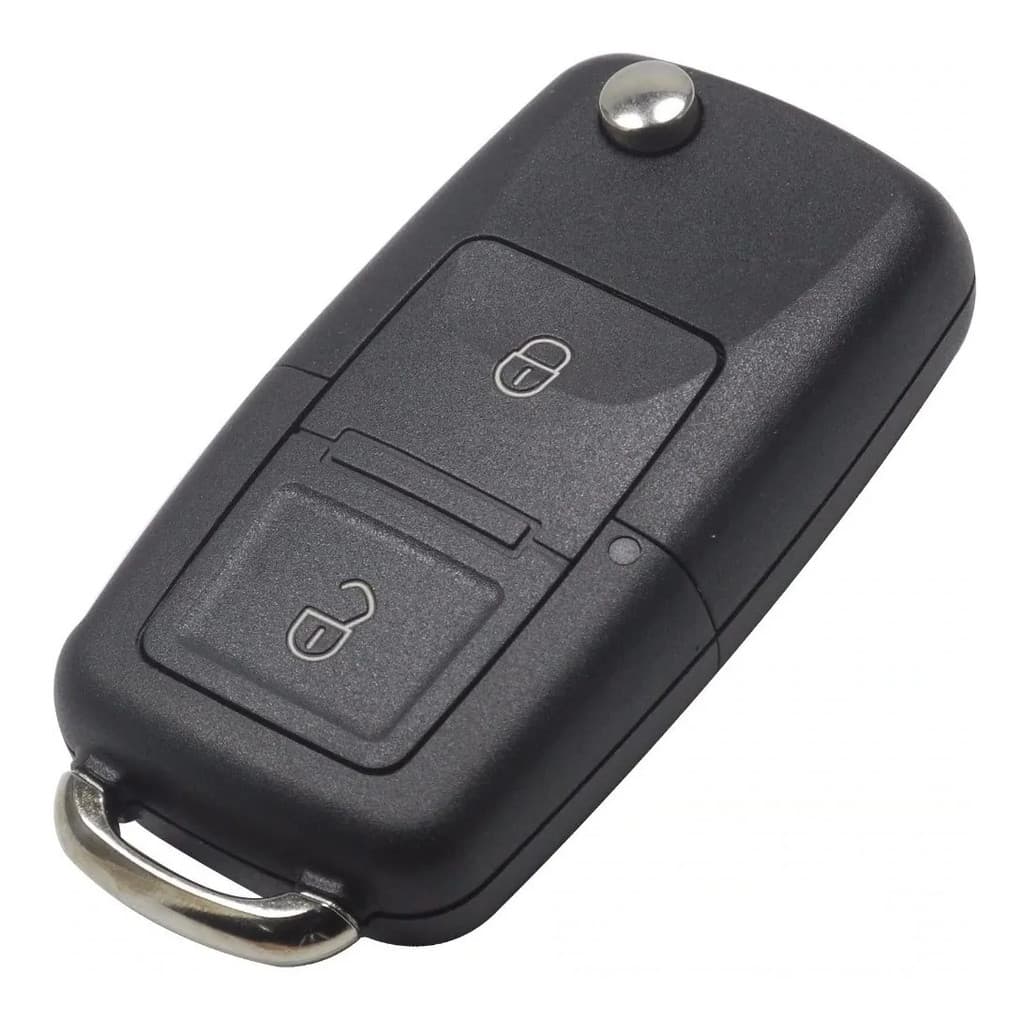 Chave Carcaça Oca Vw Golf/saveiro G5 2 Botões
