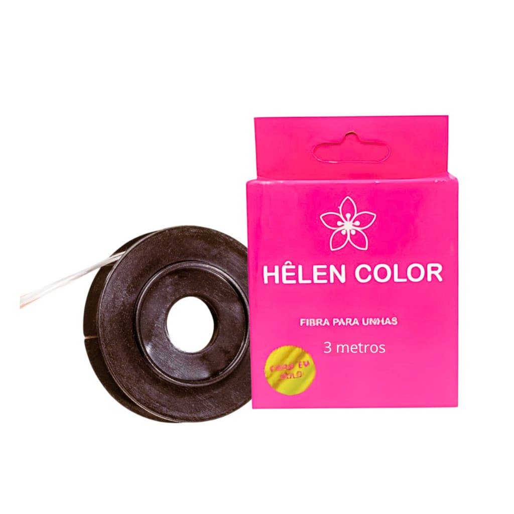 Fibra de Unha GEl Vidro em Rolo Para unhas Hele Color 3 metros