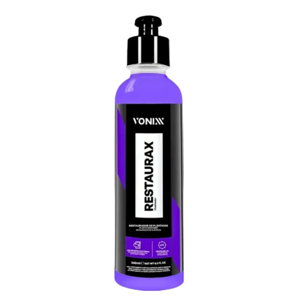 Restaurador De Plasticos E Borrachas Restaurax 240ml Vonixx