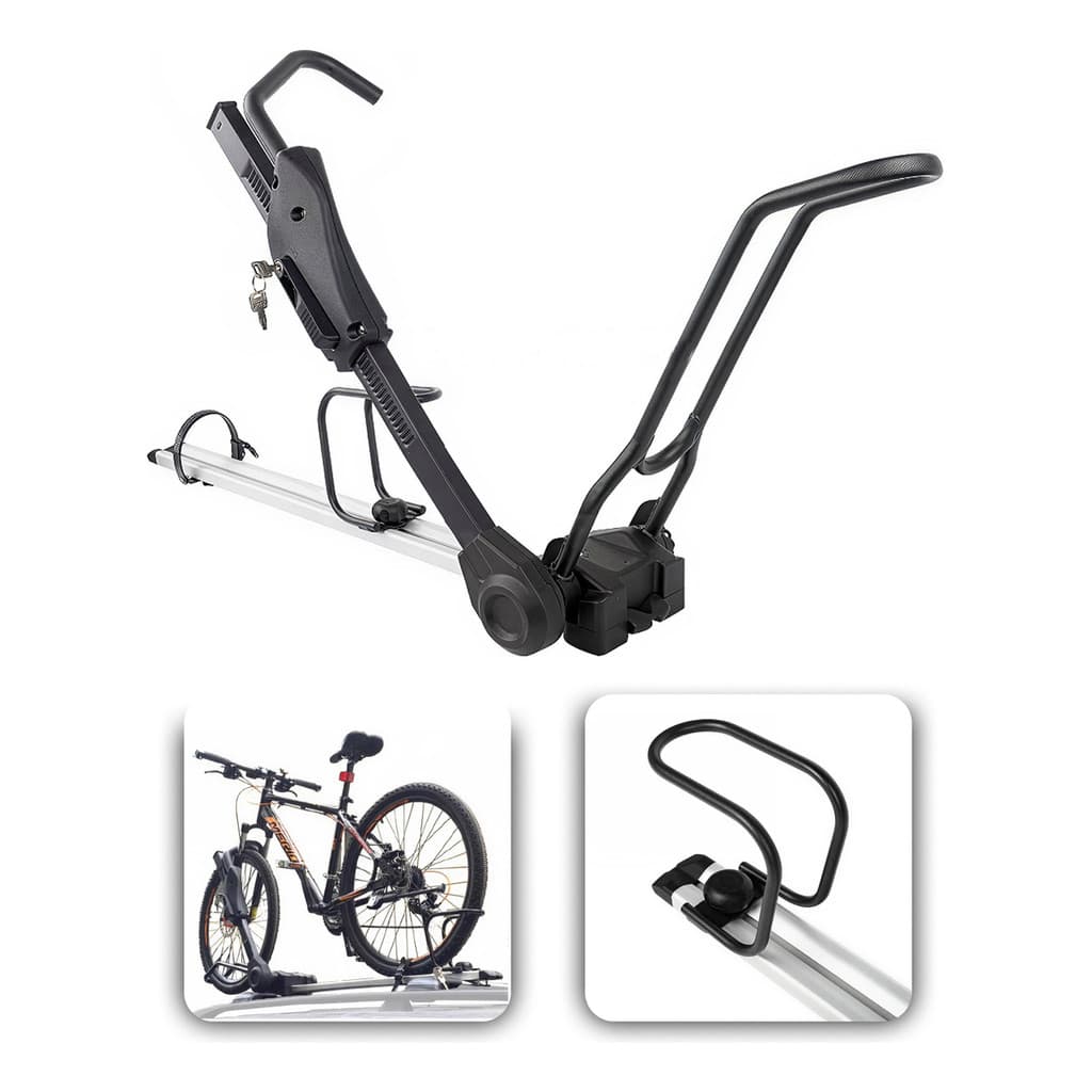 Transbike Suporte De Teto Bike Bicicleta Universal Bipartido Alumínio Para Carro