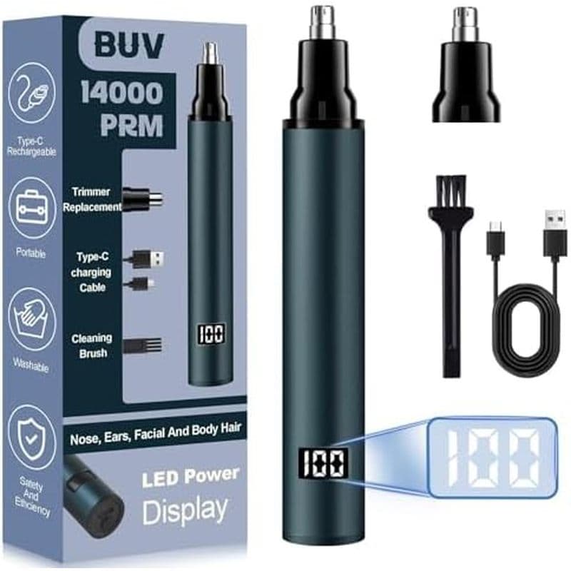 Aparador De Pêlos De Nariz BUV Para Homens Com Display LED-2026 Aparadores Orelha Indolores Profissionais Mulheres , Cor
