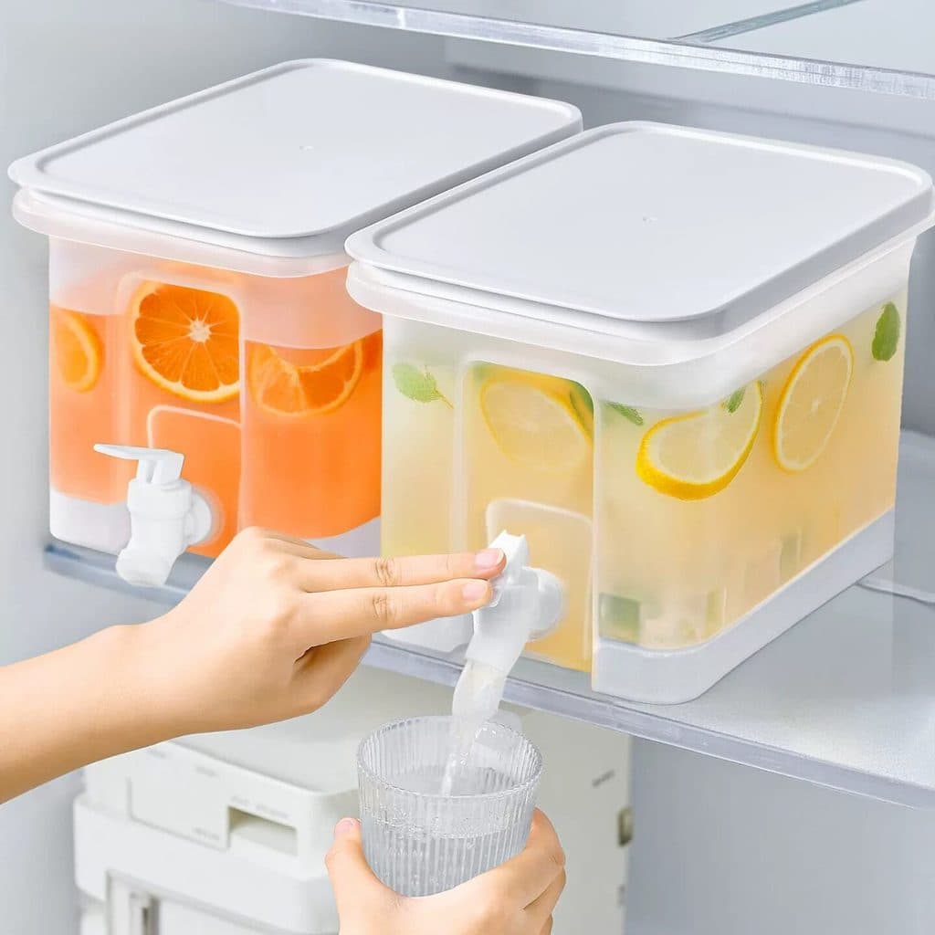 Chaleira fria para geladeira com torneira, chaleira fria doméstica, água gelada, fermentação fria, grande capacidade, al