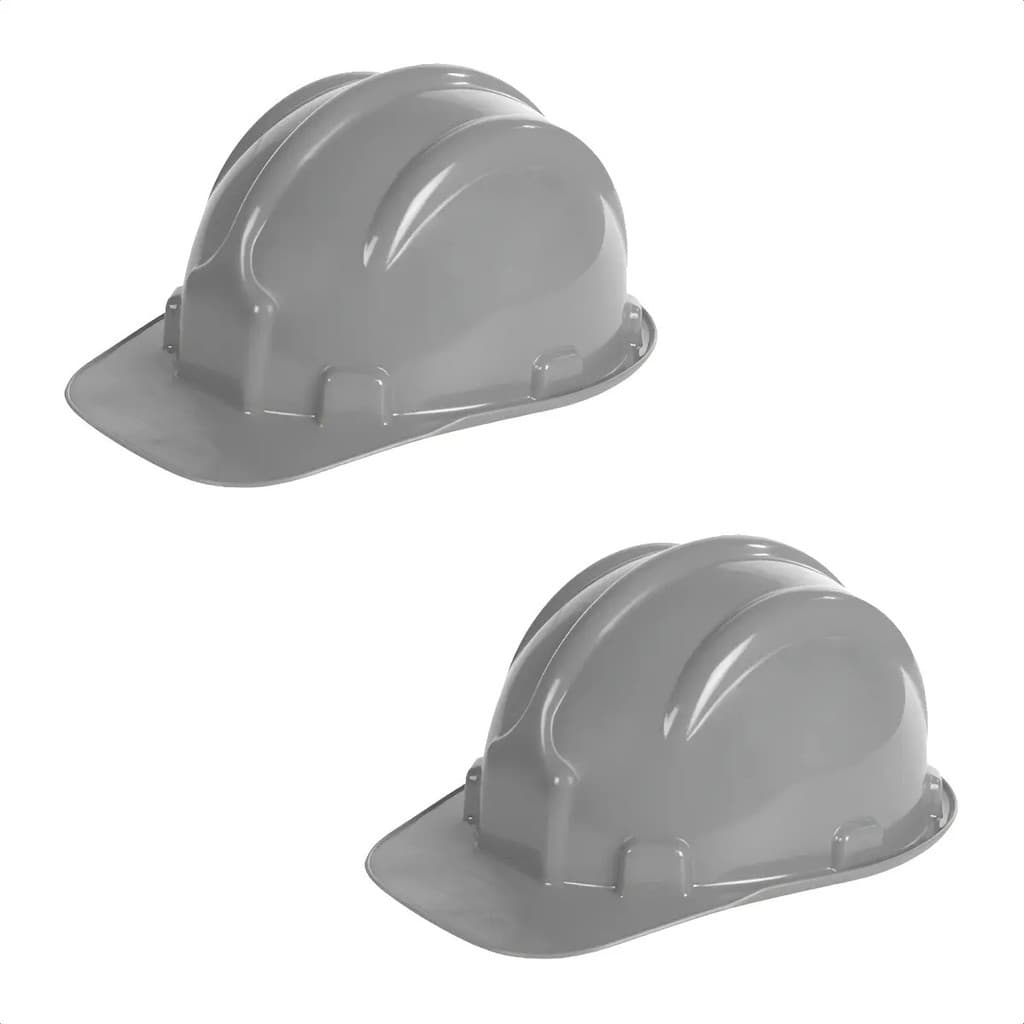 Capacete Segurança Cinza Plastcor Plt Normas Abnt Nbr 8221:2003