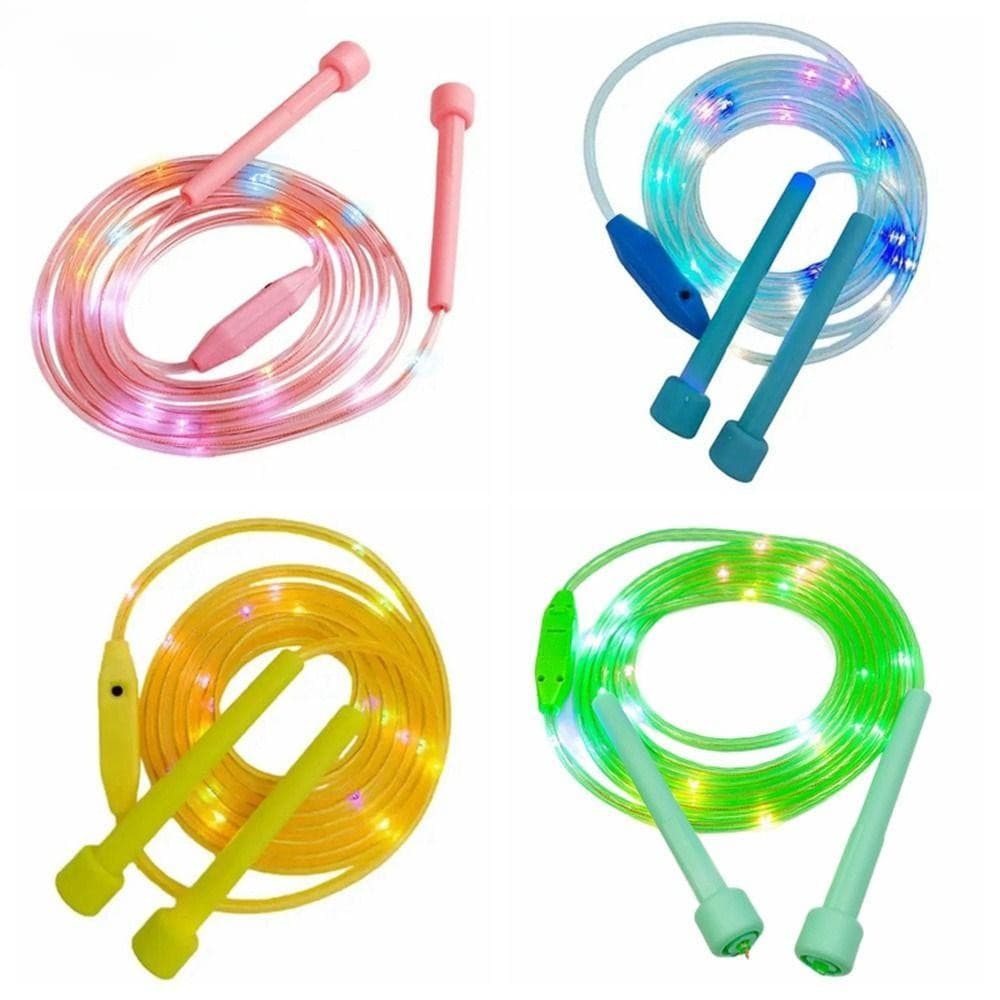 Corda de Pular Luminosa, Cordas com Luzes LED para Melhorar a Flexibilidade e a Coordenação
