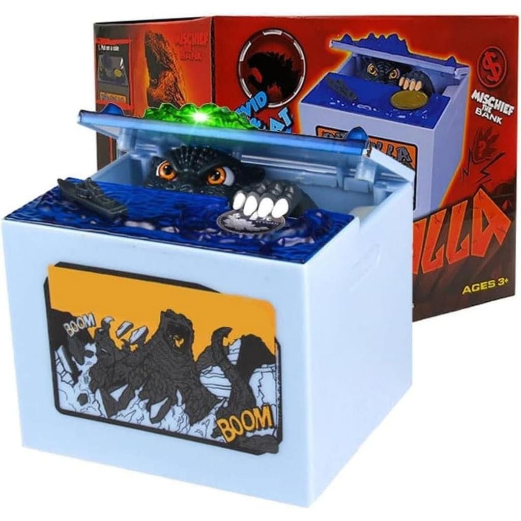 Cofrinho Monstro Ladrão, Cofrinho Dinossauro, Cofrinho Eletrônico de Anime, Presente de Natal e Aniversário