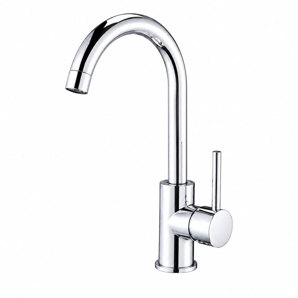 Torneira monocomando misturador par cozinha bica móvel cromo