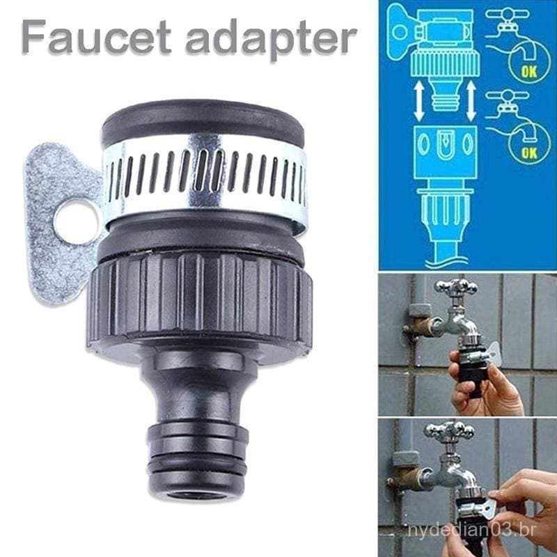 [Royalvalley] Adaptador De Torneira De Água Universal Durável , Encaixe De Mangueira De Plástico , Para Lavagem De Carro