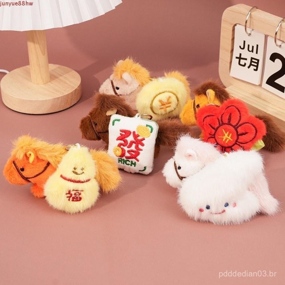 Geladeira De Pelúcia JUNYUE , Chaveiro De Cavalo De Bonecas Mascote , Macio