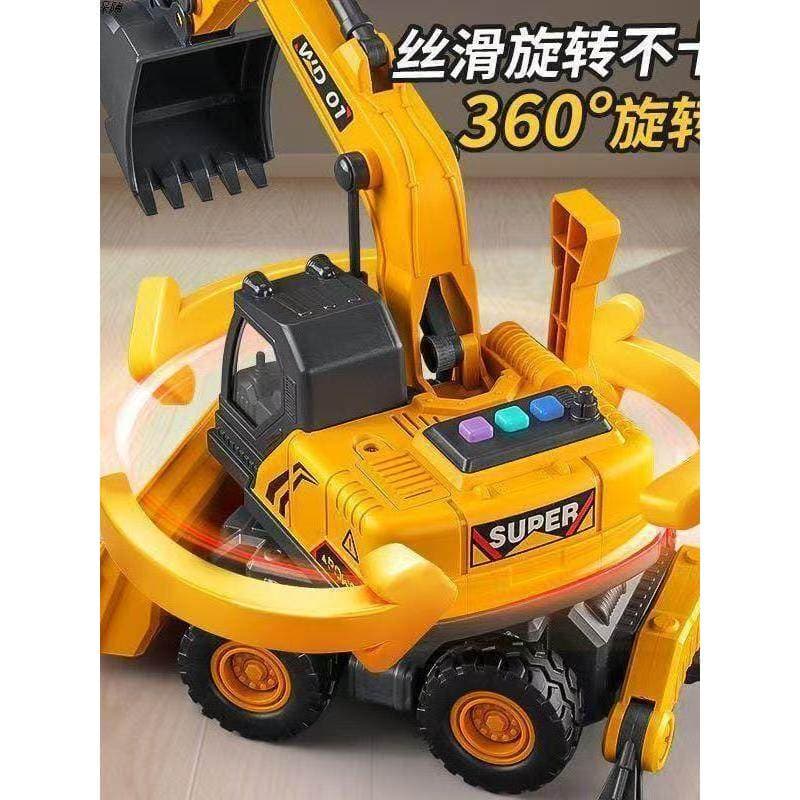 Carro de brinquedo menino escavadeira caminhão basculante transporte engenharia caminhão guindaste das crianças empilhad