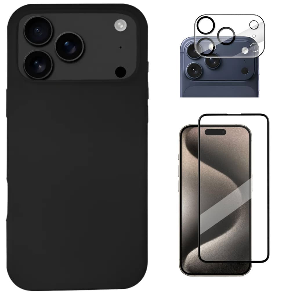 Capa Capinha Para iPhone 17 Pro  + Película 3D + Película Câmera