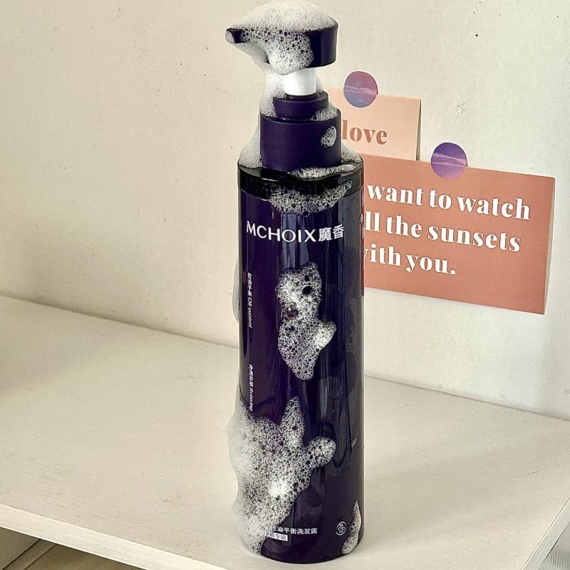 Moxiang chá preto controle de óleo equilíbrio shampoo óleo salvador shampoo cuidados com o cabelo rabo de cavalo fofo nã