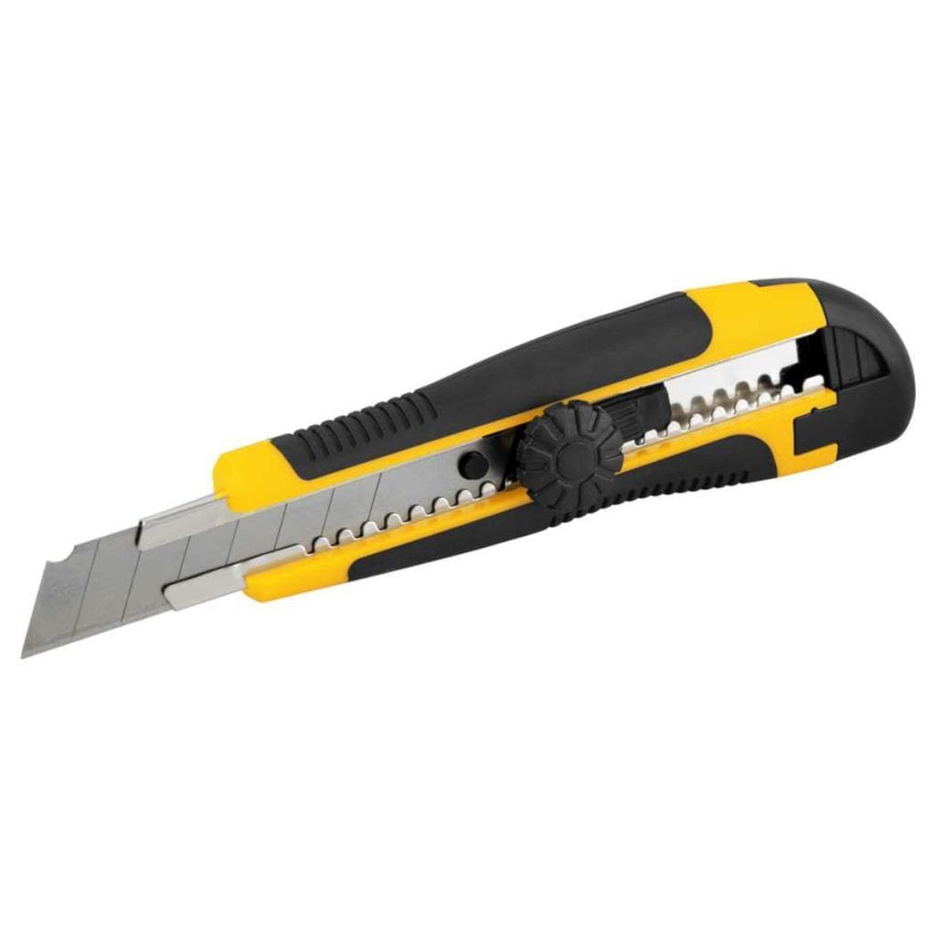 Estilete Profissional Emborrachado Com Trava 18mm Vonder