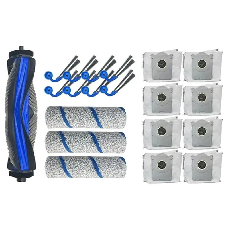 Saco De Pó Para Esfregão Com Filtro De Escova Lateral Principal De Substituição Compatível Aspirador ECOVACS DEEBOT X11