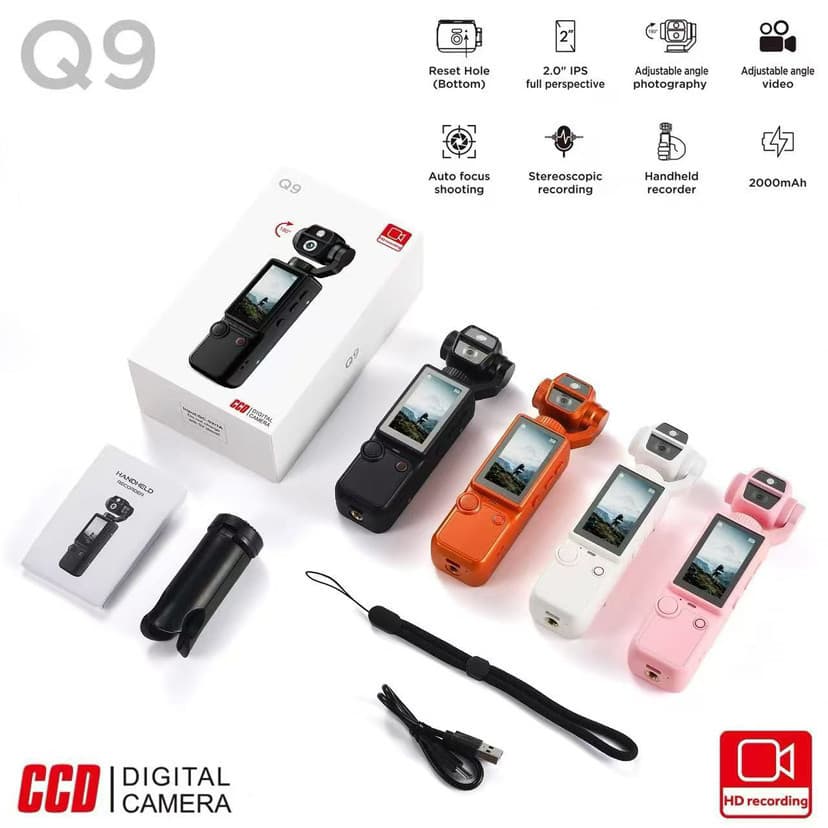 Novo produto bolso câmera esportiva portátil/câmera/foco automático/gravação de conferência câmera portátil