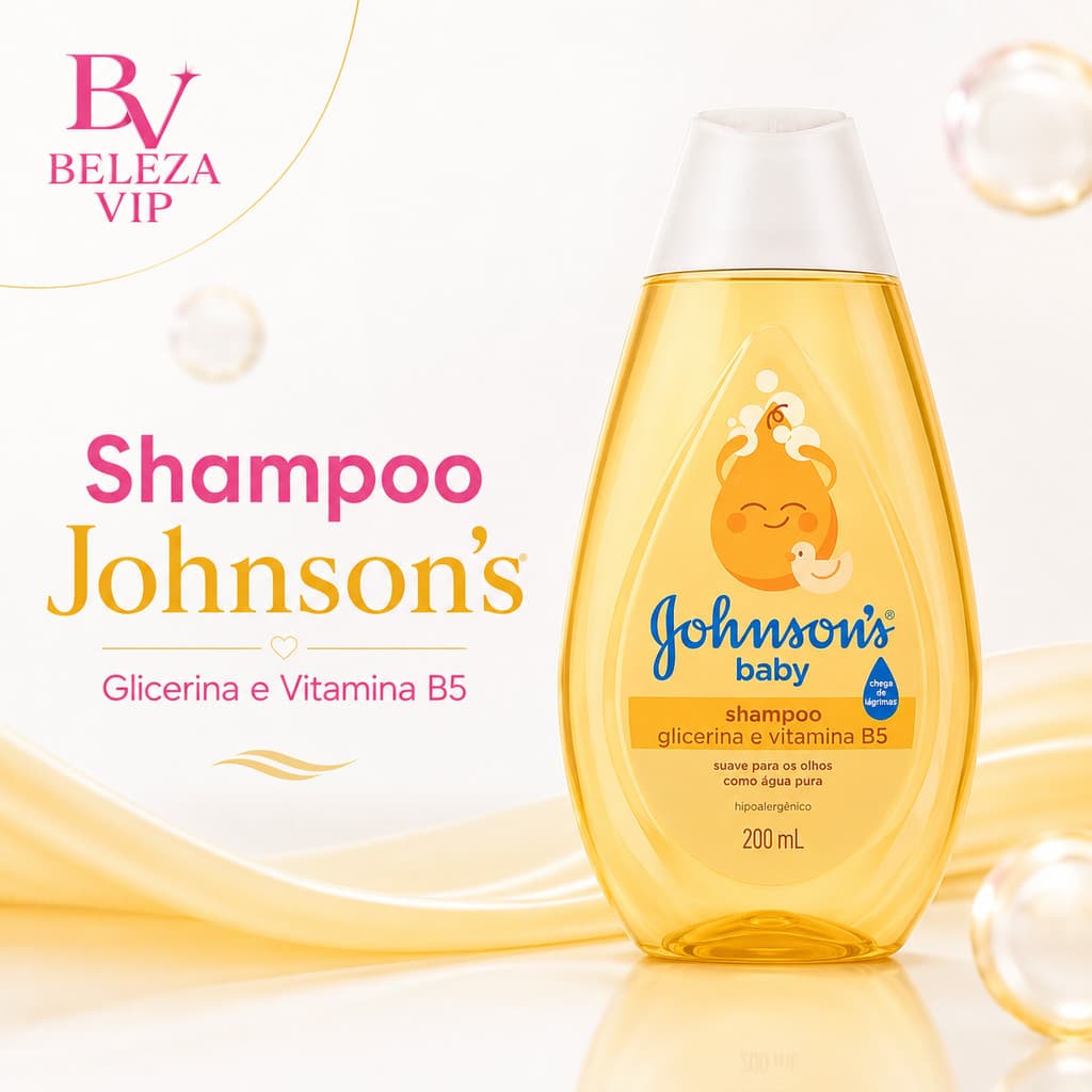 Shampoo Johnson's Baby Regular Suave Para Olhos Glicerina Vitamina B5 200ml ou 400ml