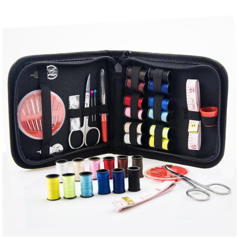 Jnlvariedades Kit de Costura + Estojo Organizador com Zíper - 25 Peças