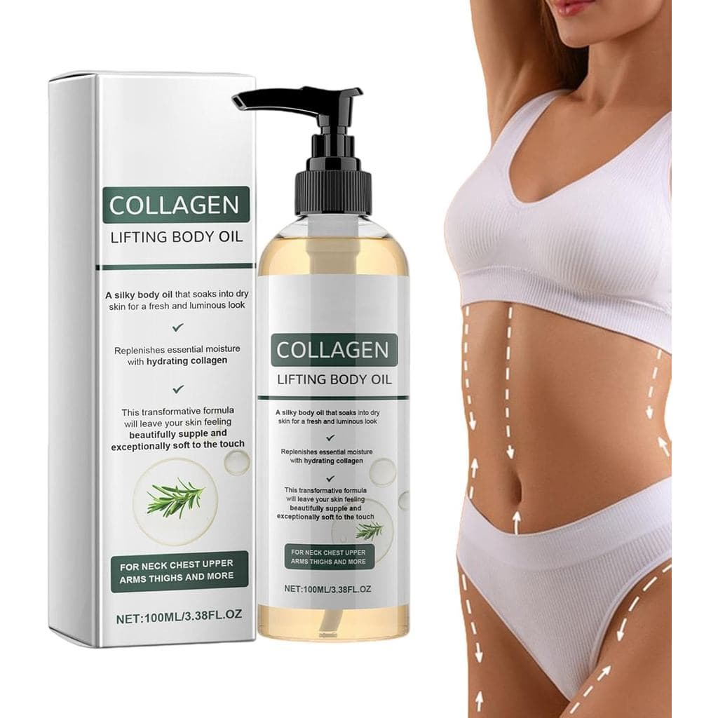 Óleo de Colágeno Elycura para Firmeza - Óleo Corporal Lifting com Colágeno, Óleo Hidratante Firmador para o Corpo, Óleo