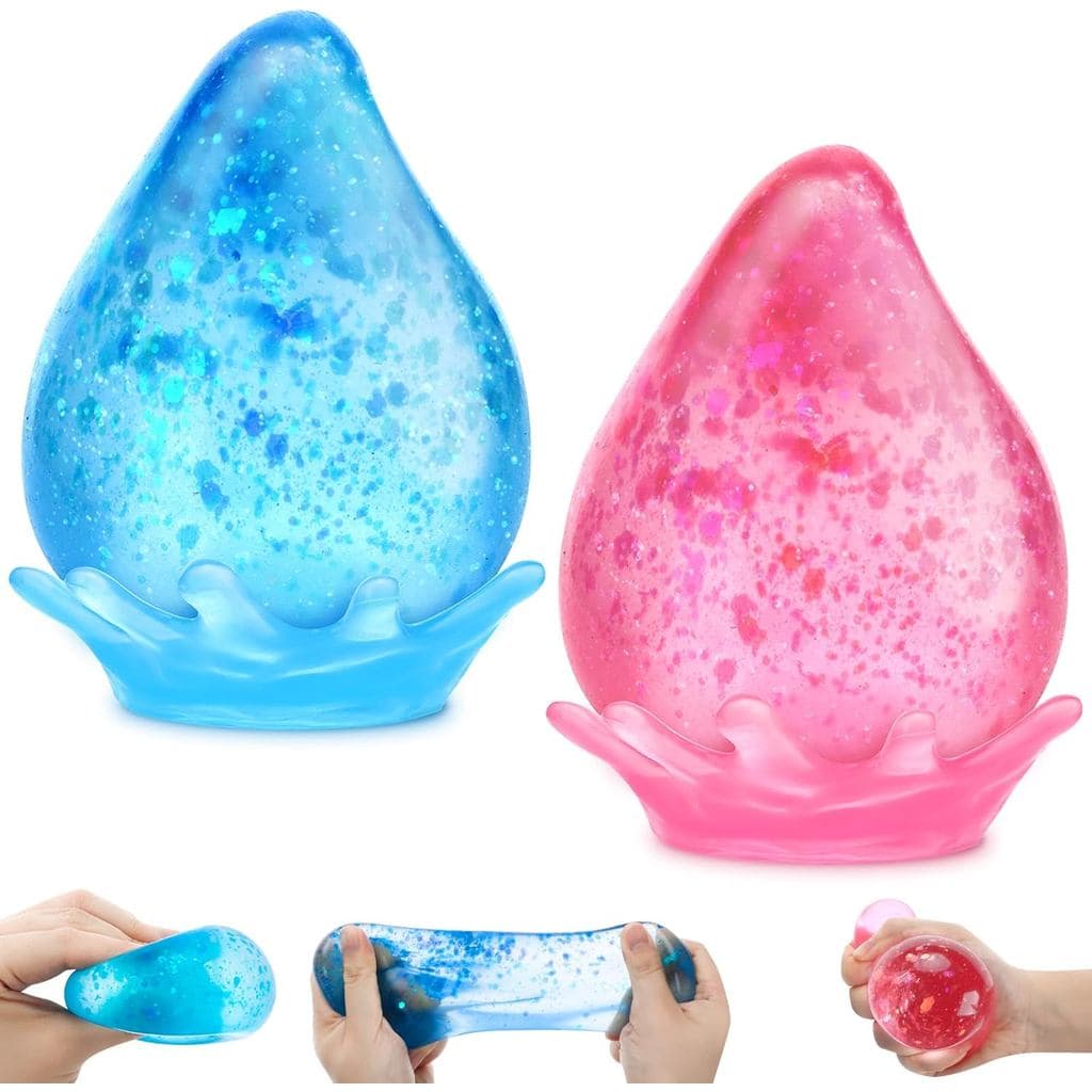 Brinquedos Aooess para Crianças de 3 a 8 Anos: Bola Antiestresse em Forma de Gota para Alívio da Ansiedade, Brinquedos S