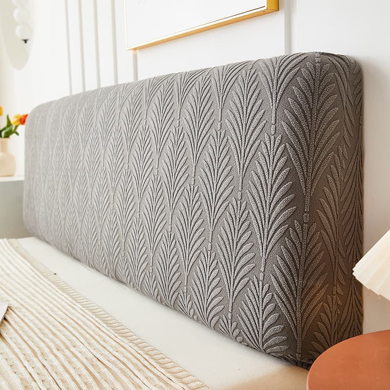 Capa de cabeceira jacquard tridimensional de estilo japonês simples, capa protetora de cabeceira de cobertura total, cap