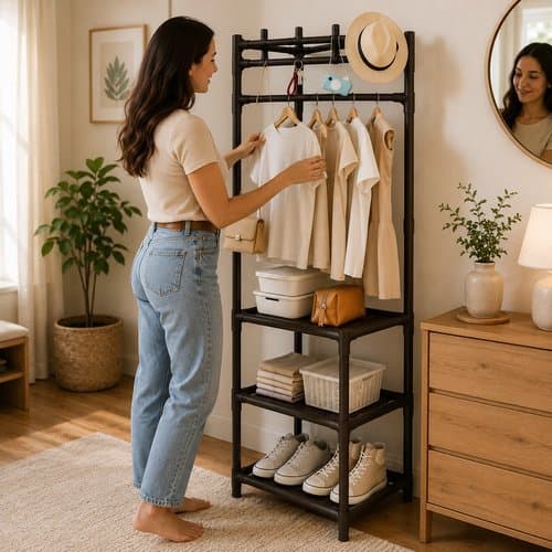 Estante Organizadora Canto 3 Prateleiras Compacta Versatil Sala Quarto Banheiro