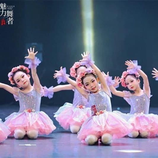 Crianças trajes meninas passarela lantejoulas gaze saia crianças bonito trajes de dança Ballet masculino