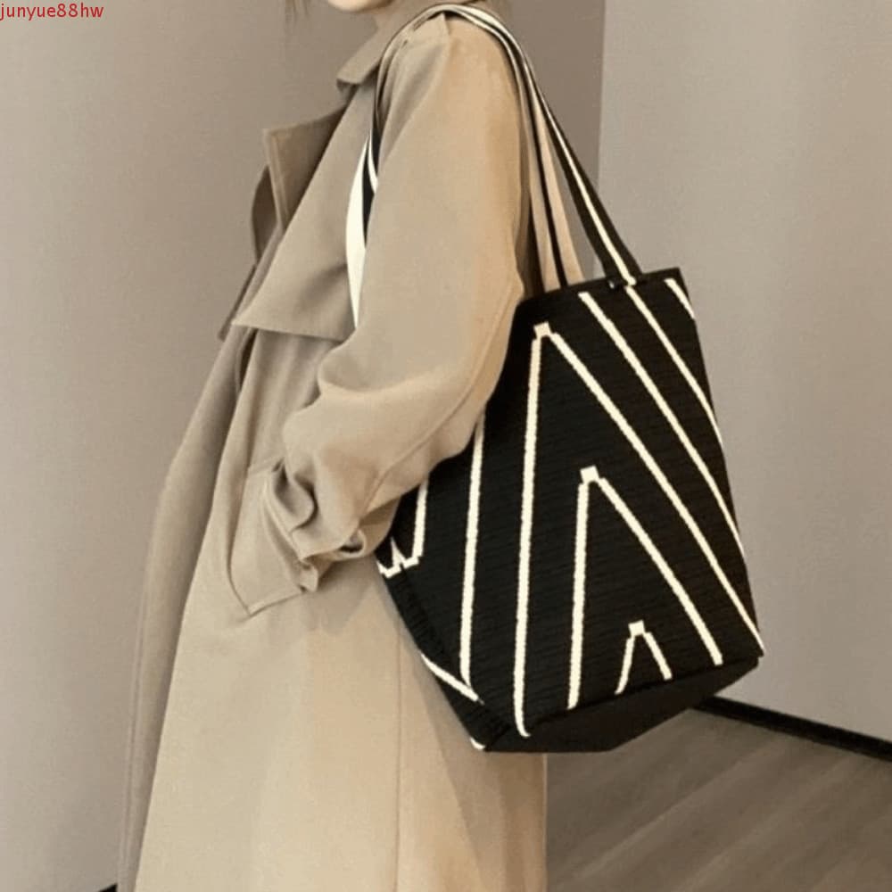 Bolsa De Ombro Onda Triangular JUNYUE , Malha Estilo Coreano De Grande Capacidade Nas Axilas Aberta