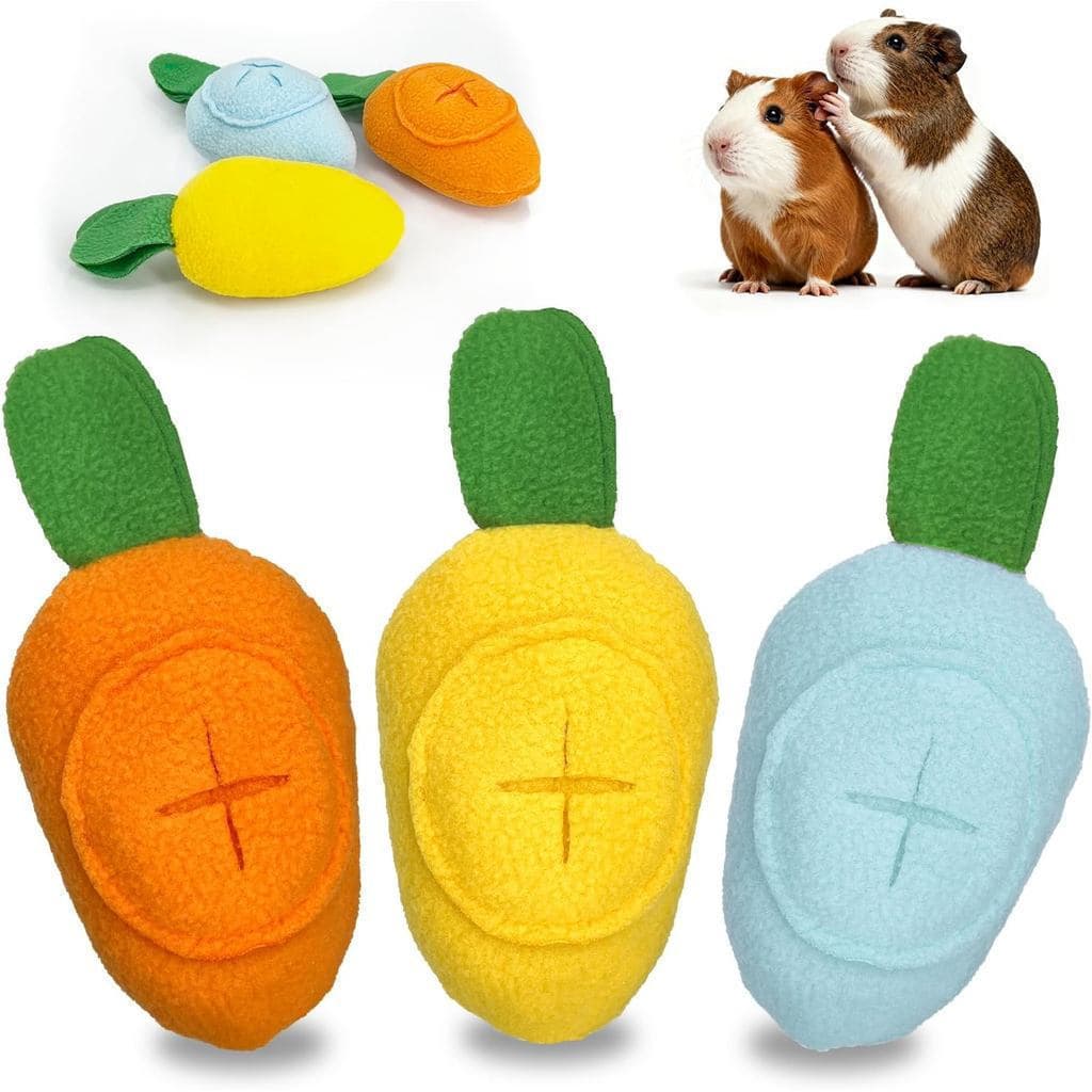3 Brinquedos Da Cobaia Dos Pces , Brinquedo Lavável Do Distribuidor Tratamento Alimentador Lento , Alívio Tédio E Divers