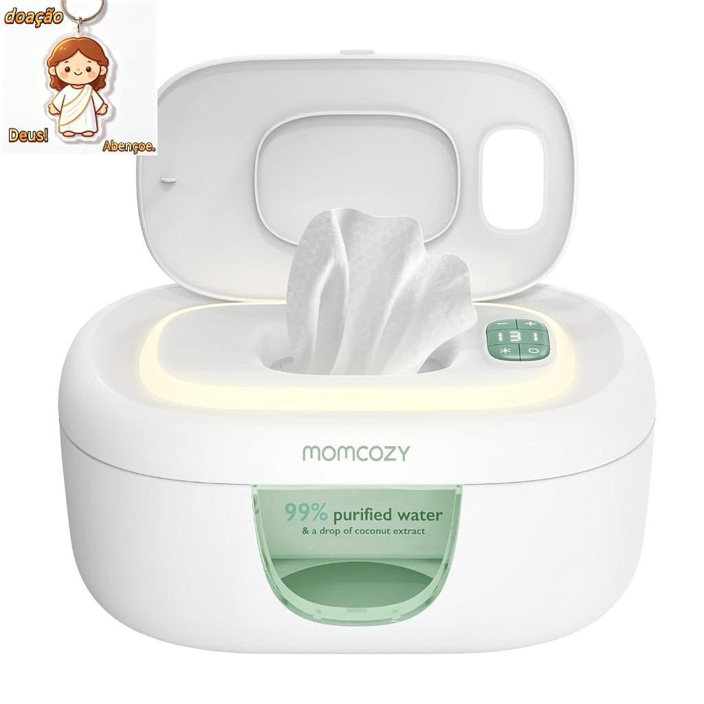 Aquecedor De Lenços Umedecidos Momcozy , Design Inovador De Mola , Dispensador De Grande Capacidade , 4 Modos De Control