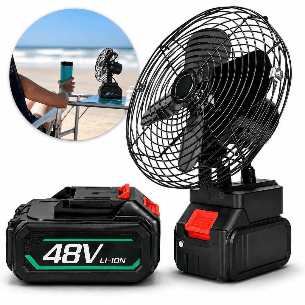 Mini Ventilador Portatil Recarregavel Silencioso Bateria Longa Durabilidade USB Forte Pratico Escritorio Pronta Entrega