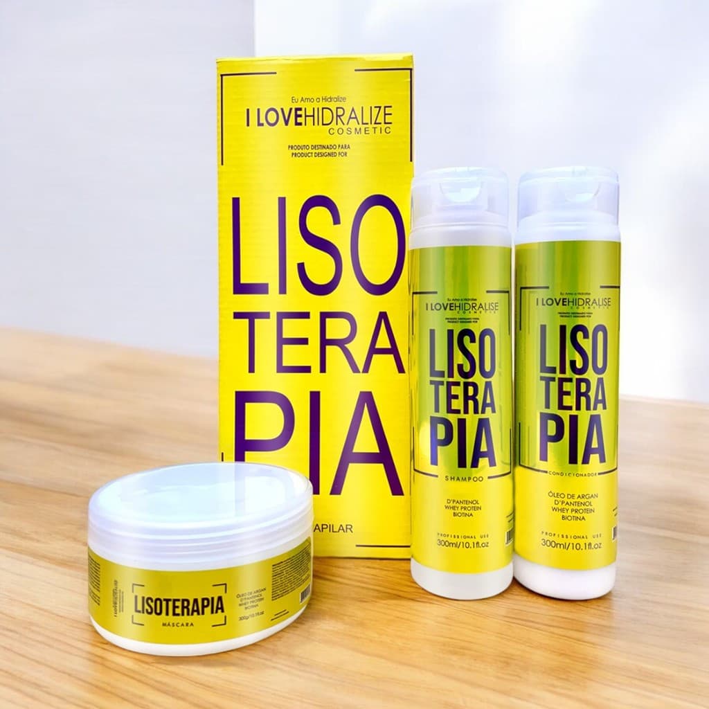 Kit Crescimento Acelerado Lisoterapia Força Capilar Completo Shampoo Condicionador Máscara Hidratação