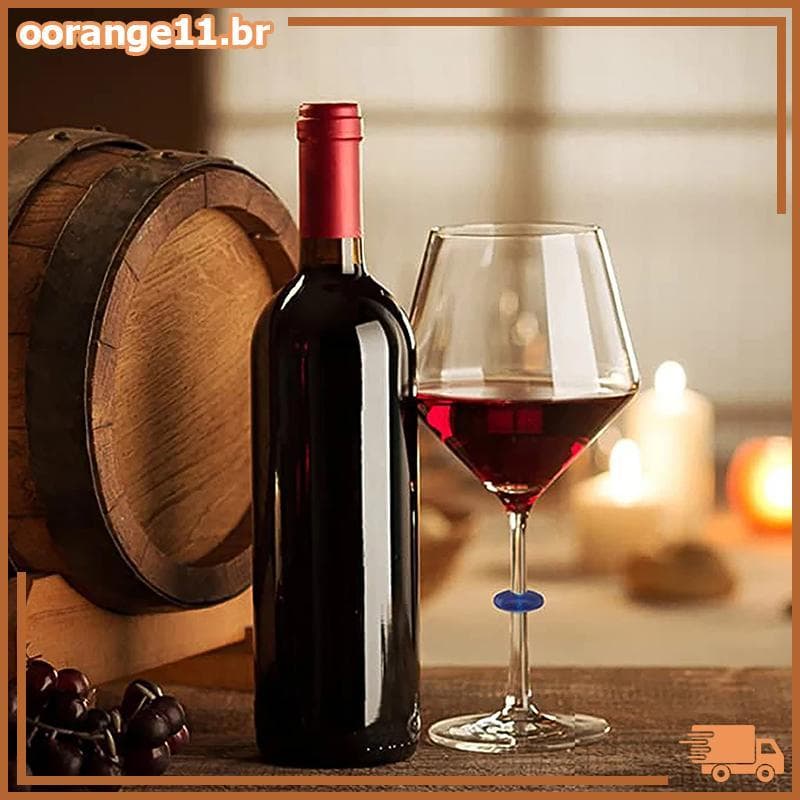 Marcador De Vidro De Vinho De Silicone OORAN Para Taça De Copo De Garrafa De Bebida-Cor Aleatória