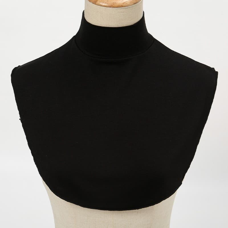 Colar falso quente escovado de alta elasticidade feminino outono inverno engrossado veludo alemão gola alta gola decorat