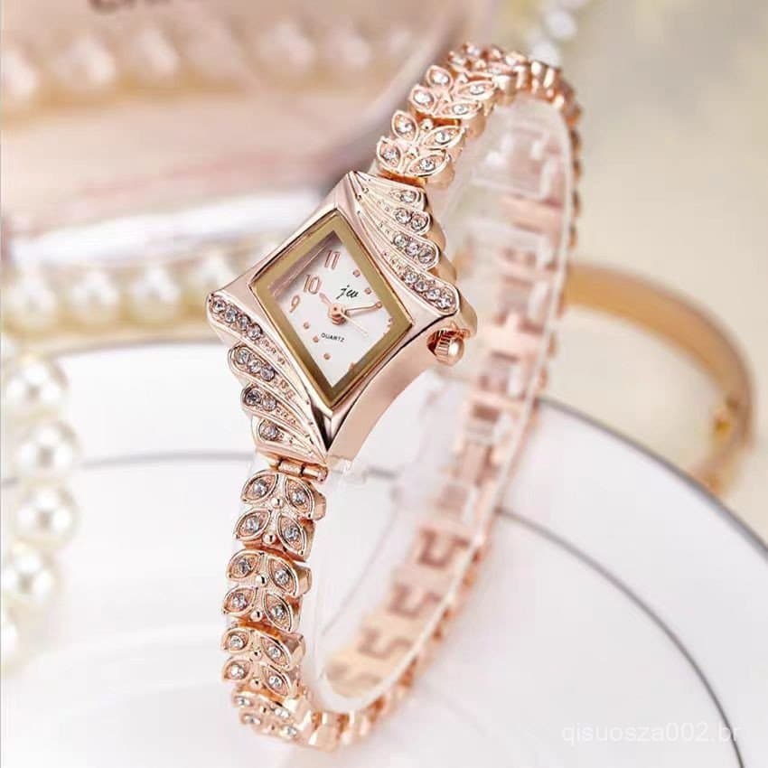 Relógio Feminino Com Pulseira De Diamantes Relógio Quartzo Feminino Moda Leve E Luxuosa Casual De Quartzo