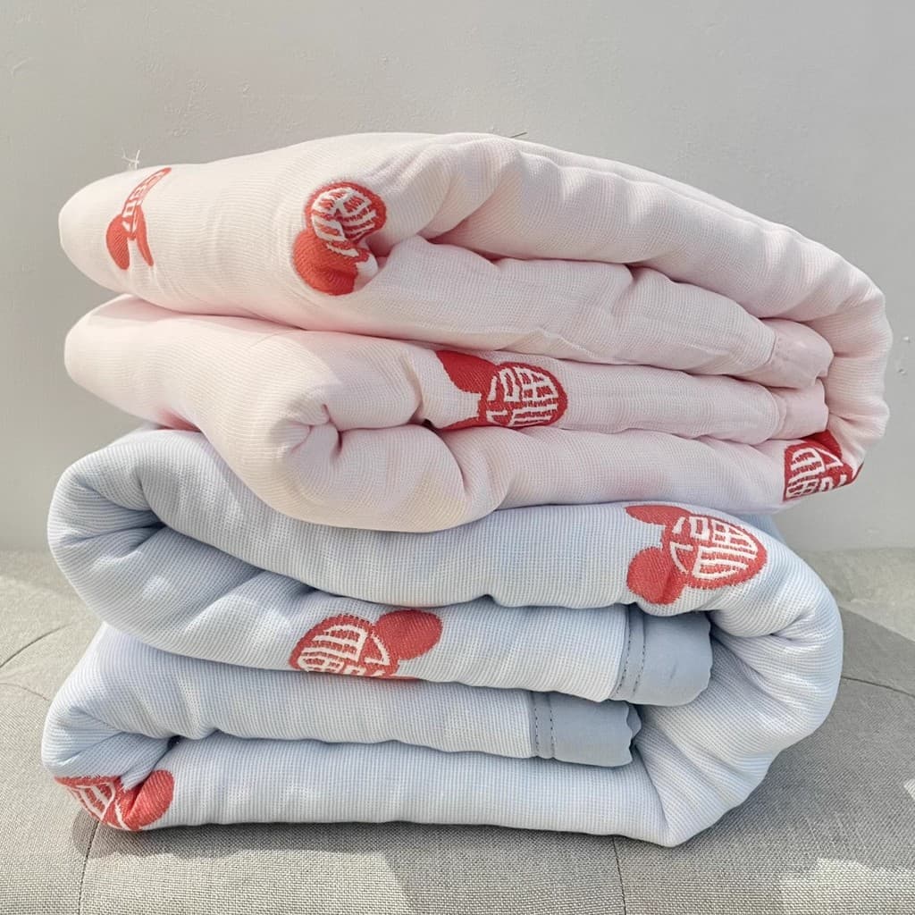 Estilo de inverno bebê puro algodão gaze colcha dez camadas engrossado jardim de infância colcha cobertor colcha das cri