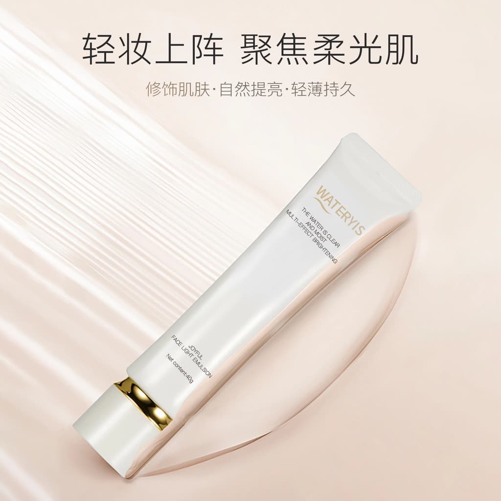 Quanyi Yueyan Luz Transparente Maquiagem Primer Hidratante Isolamento Iluminar o Tom da Pele Primer Pseudo-Face Preguiço