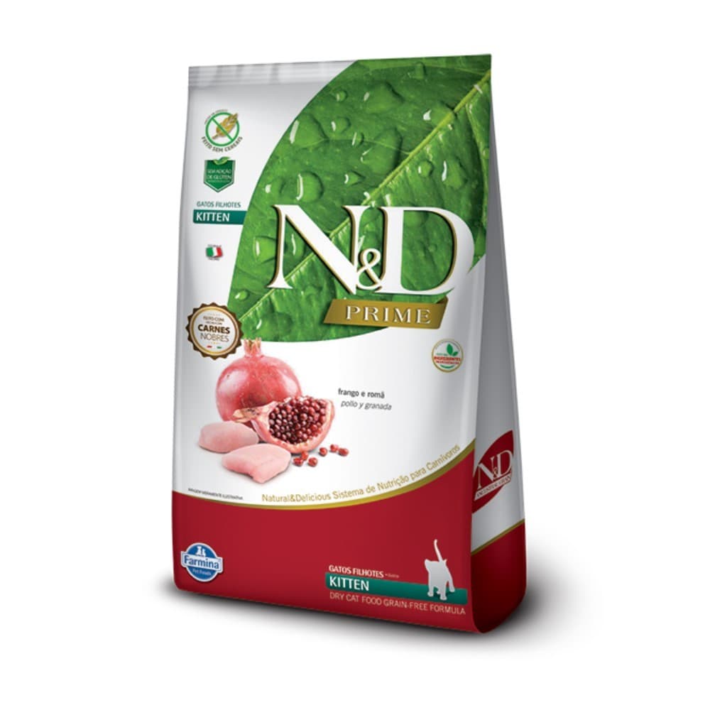 Ração N&D Prime Gato Filhote Frango e Roma  7,5kg