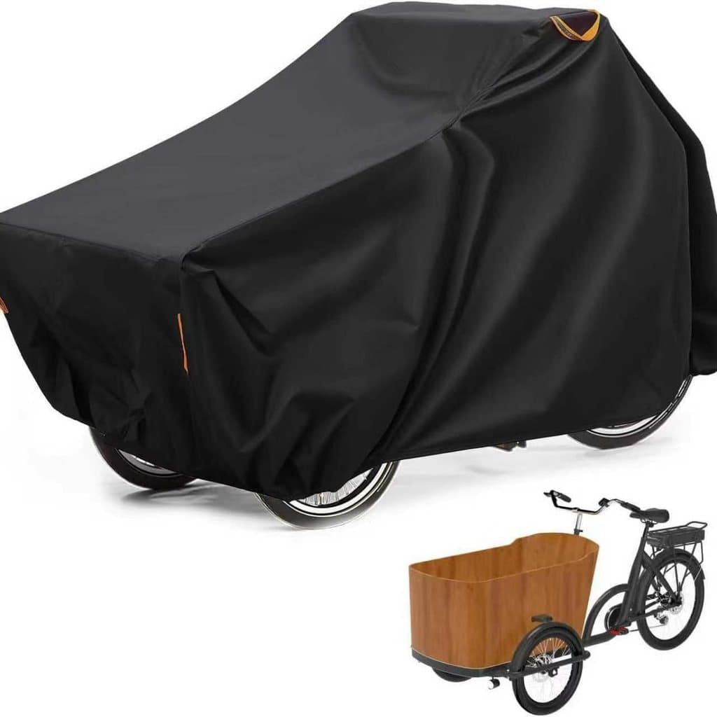 Capa resistente para triciclo de carga 420D, capa de chuva à prova d'água e protetora solar para bicicleta de 3 rodas