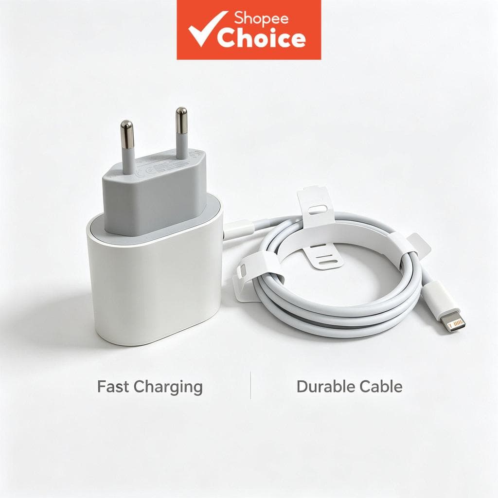 Kit de Cabos de Carregamento Rápido 20W, Carregador para iPhone 7/8/X/XR/11/12/13/14 Pro, Turbo Flash