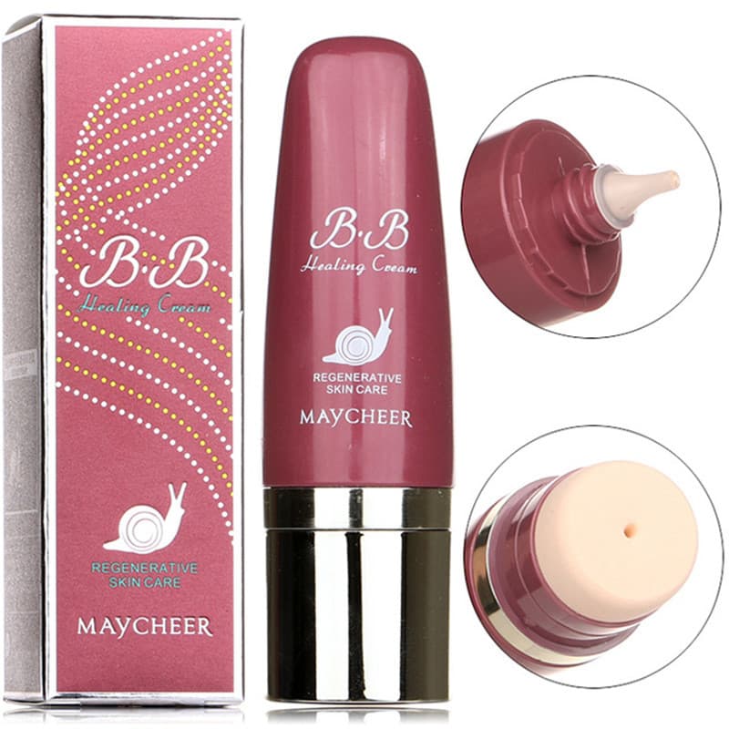 Meiqier caracol almofada cc vara corretivo BB creme Base creme hidratante Nude maquiagem fundação creme com cabeça de al