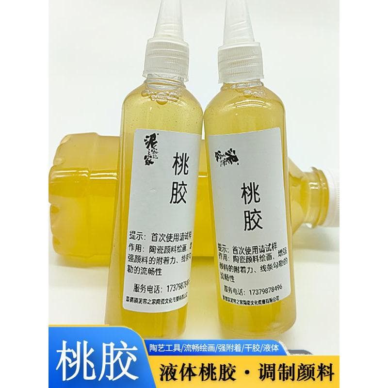 Cerâmica líquida pêssego cola preparação pigmento esmalte superior cor inferior azul branco cor aumentar viscosidade can