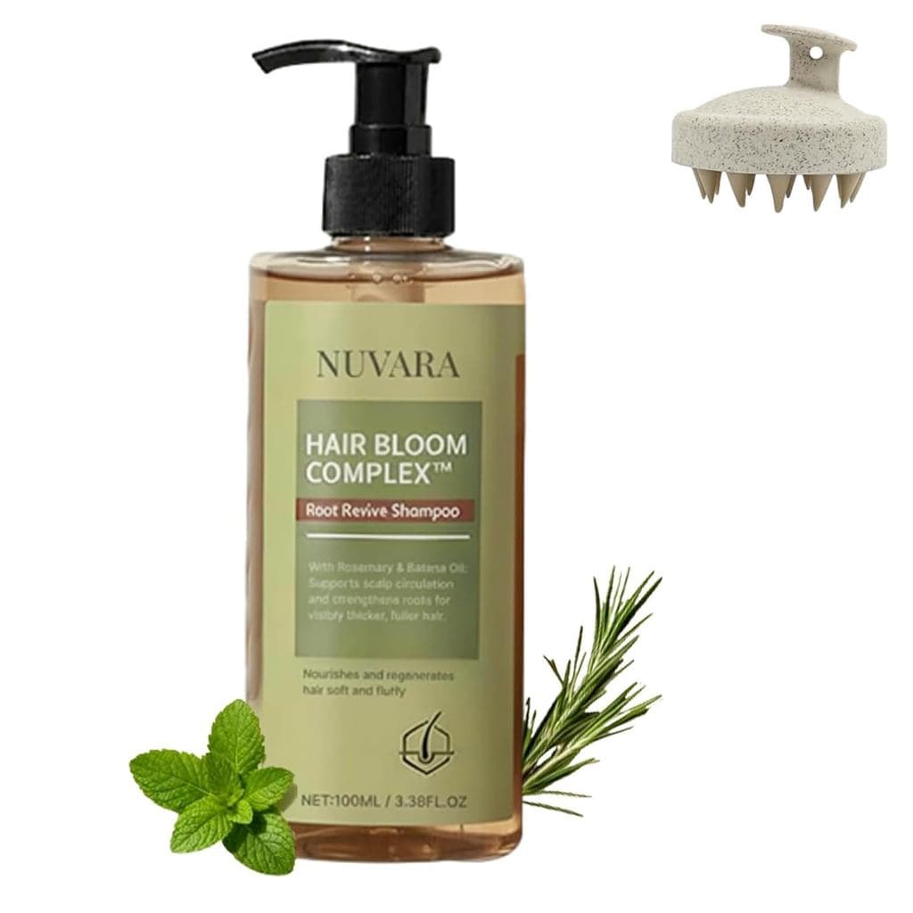 Shampoo Revitalizante para Raízes, para Cabelos Ralos, Volumizante para Cabelos Finos, Fortificante Cabelos Danific