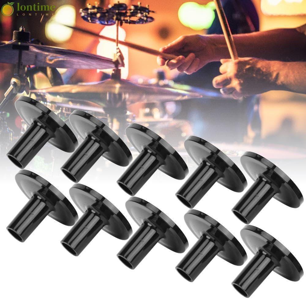 LONTIME 10 Pcs Mangas De Prato De Tambor , Suporte Plástico Preto , De Tubo Para Suportes