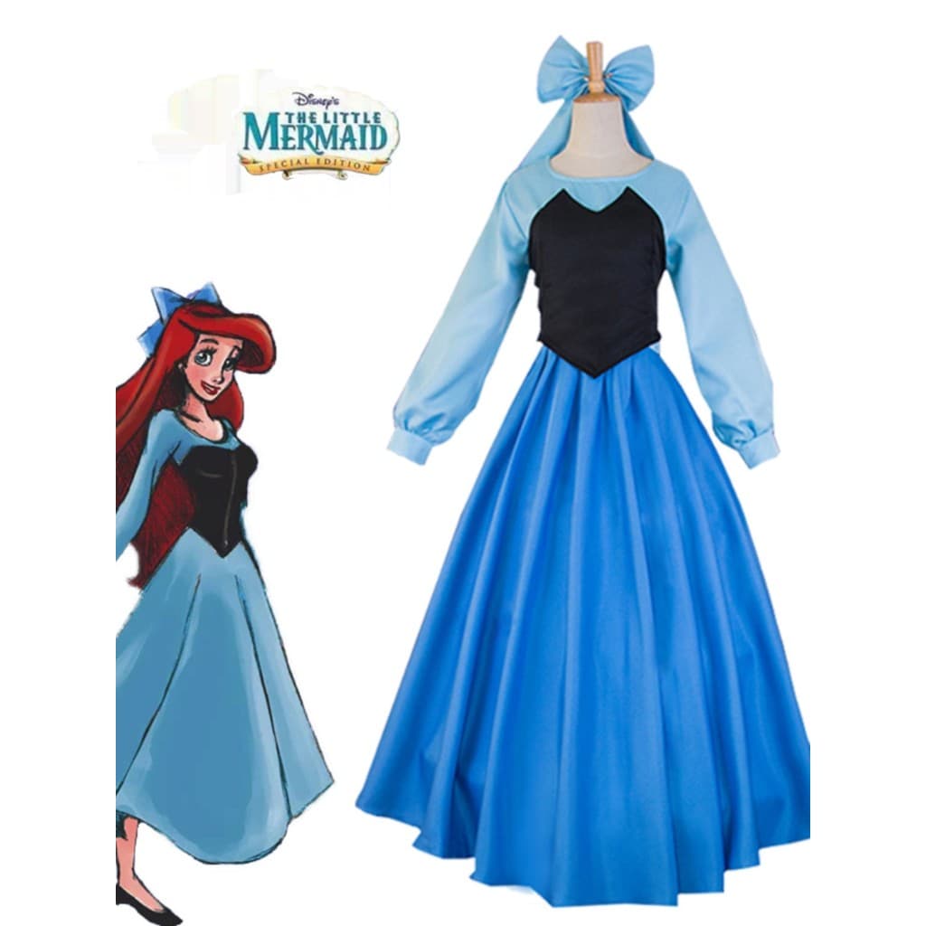 Novo adulto Disney sereia princesa Ariel cos traje Halloween a pequena sereia Drama mostrar