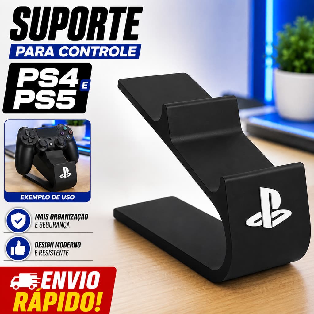 Suporte Gamer Para controle Porta Controle Videogame Para Ps4 Xbox Ps5